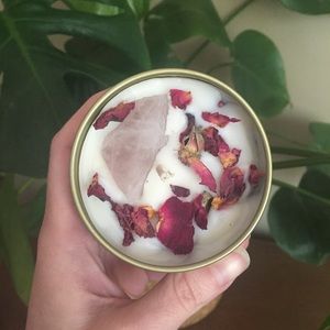 Hand•Poured Rose Quartz Candle